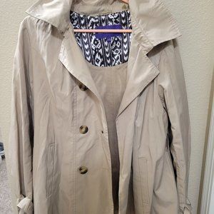 Tan trench coat